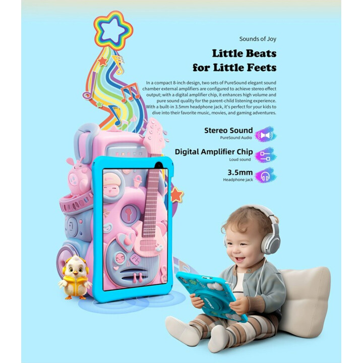 Teclast P85TKids 8 4Go 64Go WiFi Rose