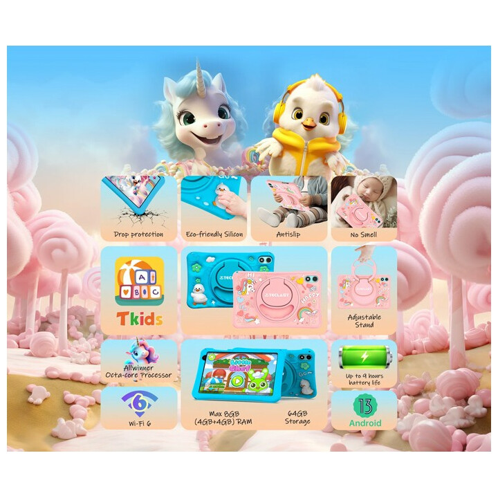 Teclast P85TKids 8 4Go 64Go WiFi Rose