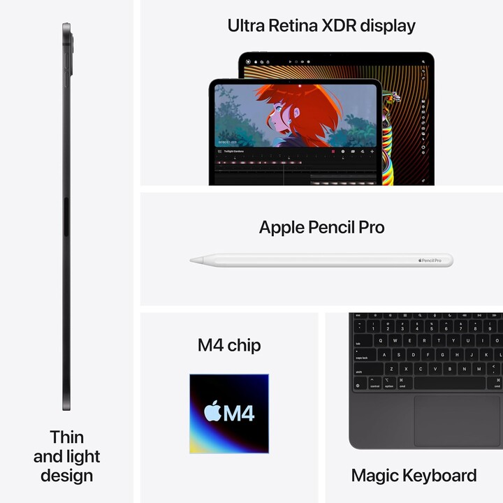 Apple iPad Pro 13 2024 2TB WiFi Prata