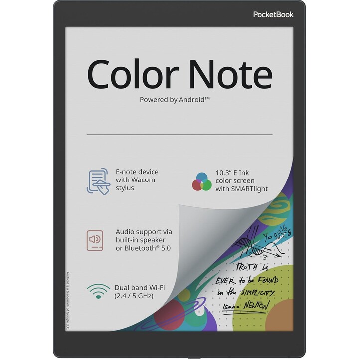 PocketBook Color Note, 10.3-inch Kaleido 3 E Ink display, Handwriting and stylus, Easy note sharing