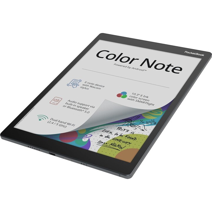 PocketBook Color Note, 10.3-inch Kaleido 3 E Ink display, Handwriting and stylus, Easy note sharing