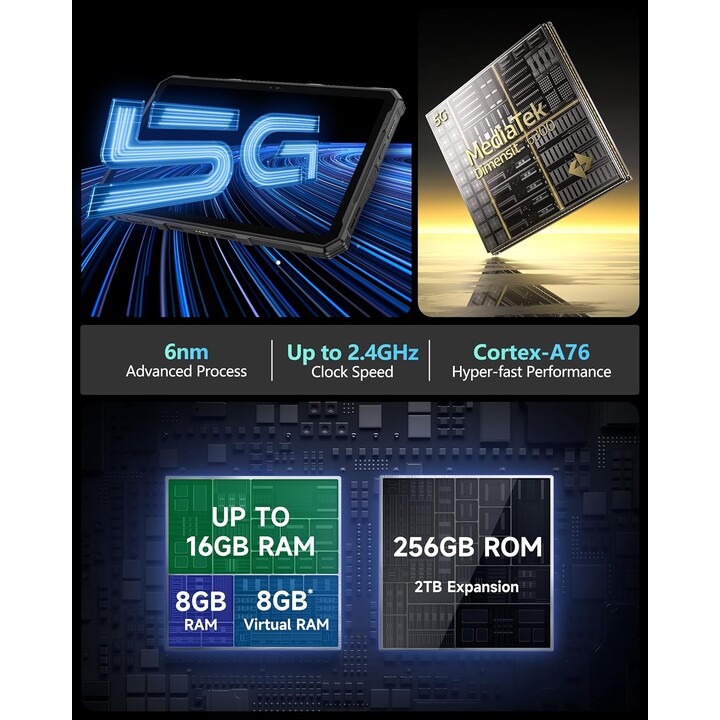 Ulefone Armor Pad 4 Ultra 5G 256 GB 8GB Preto DS UE