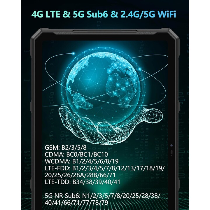 Ulefone Armor Pad 4 Ultra 5G 256 Go 8 Go Noir DS EU