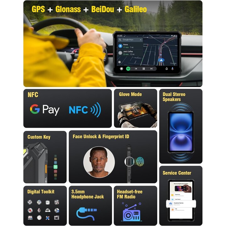 Ulefone Armor Pad 4 Ultra 5G 256 GB 8GB Preto DS UE