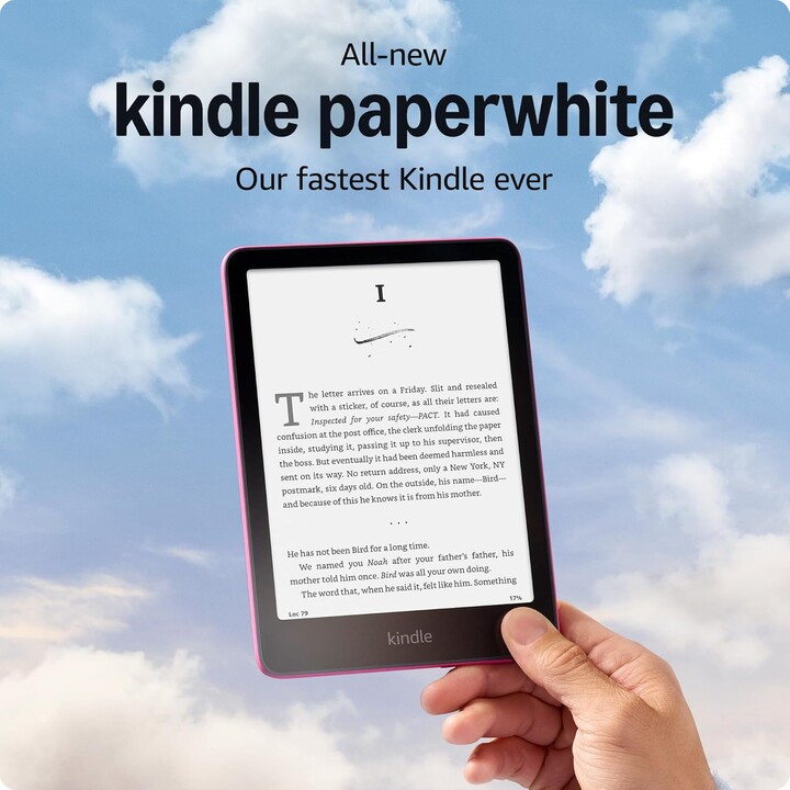 Amazon Kindle 7″ 12ª generación B0CFPTK5JG lector de libros electrónicos 16GB Wi-Fi Frambuesa