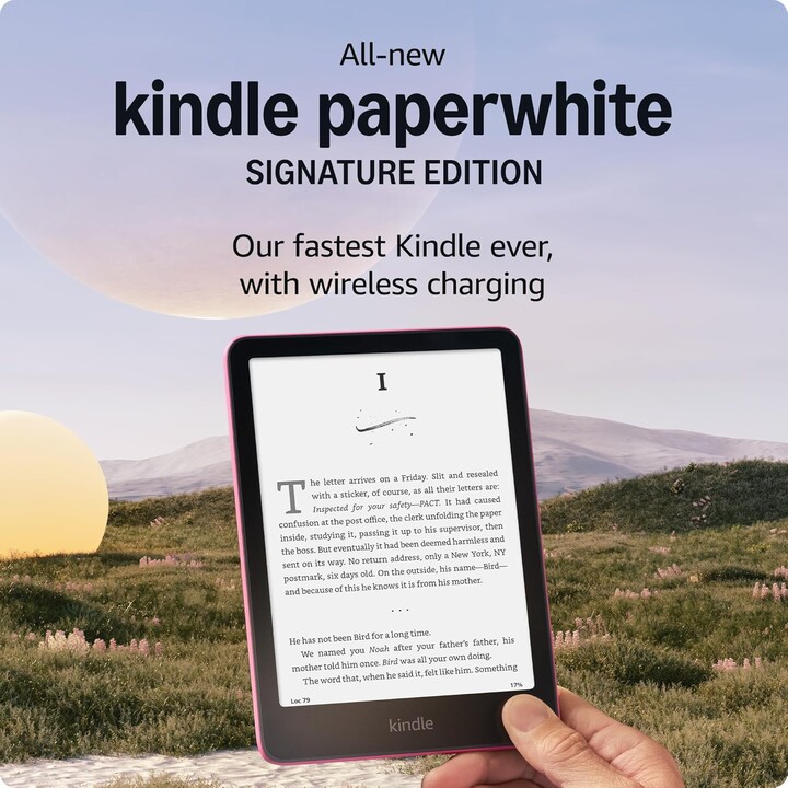 Amazon Kindle 7″ 12th Generation B0CFP6F89F e-Book Reader 32GB Wi-Fi Raspberry