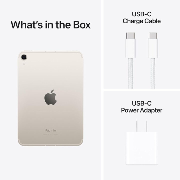 Apple iPad Mini 8.3 2024 WiFi Cellular 512 Go blanc