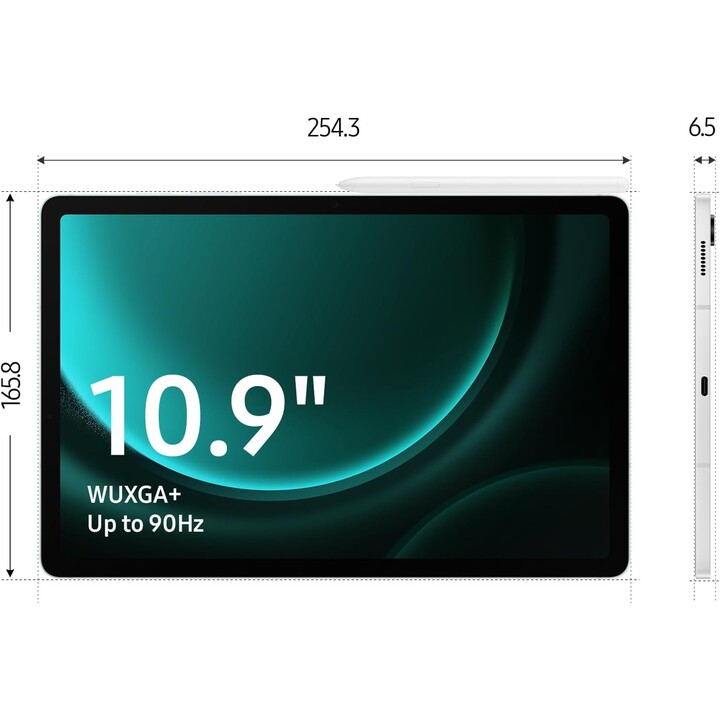 Samsung Galaxy Tab S9 FE X510 10.9 Wifi 8GB 256GB Plata