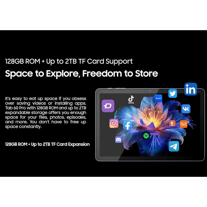 Blackview Tab 60 Pro 4G LTE 8GB/128GB Blau - Tablet