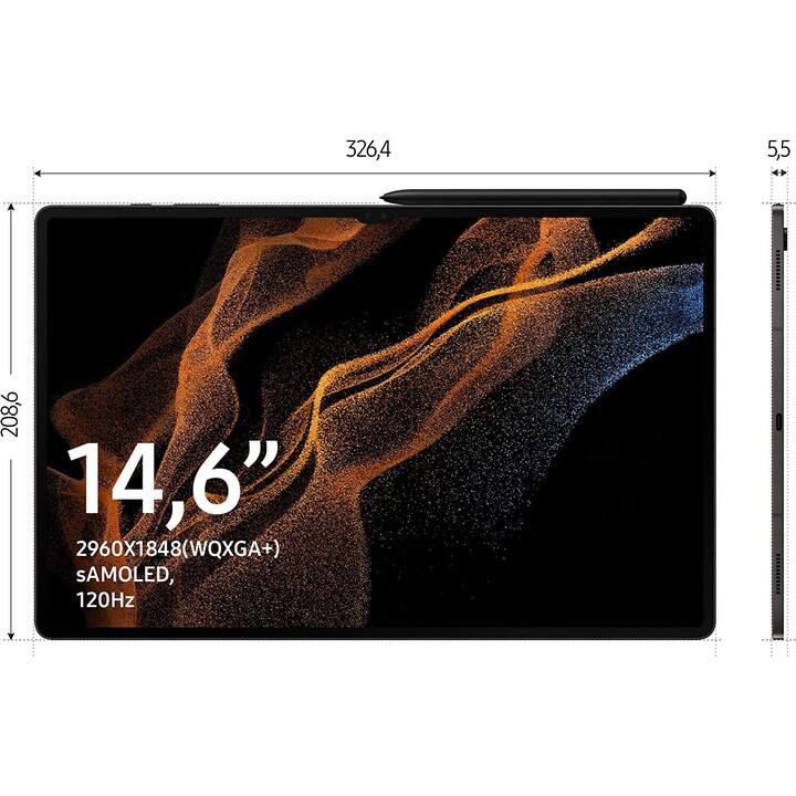 Samsung Galaxy Tab S8 Ultra X900 14,6 512 GB WiFi Cinza