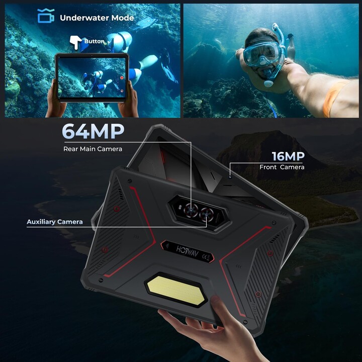 Hotwav Tab R9 Pro 4G 6Go/256Go Rouge - Tablet Rugged