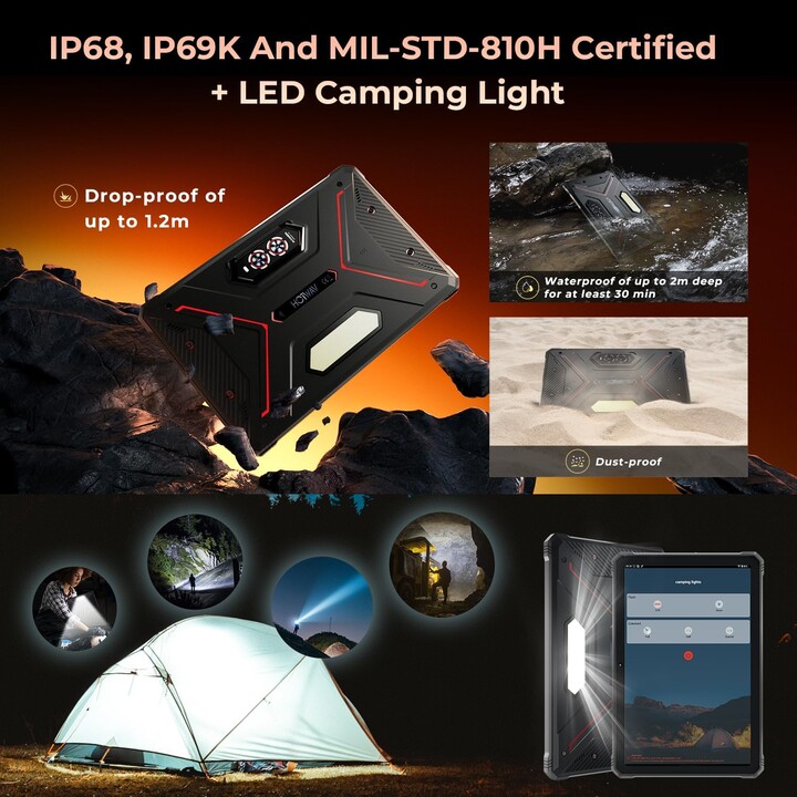 Hotwav Tab R9 Pro 4G 6Go/256Go Rouge - Tablet Rugged