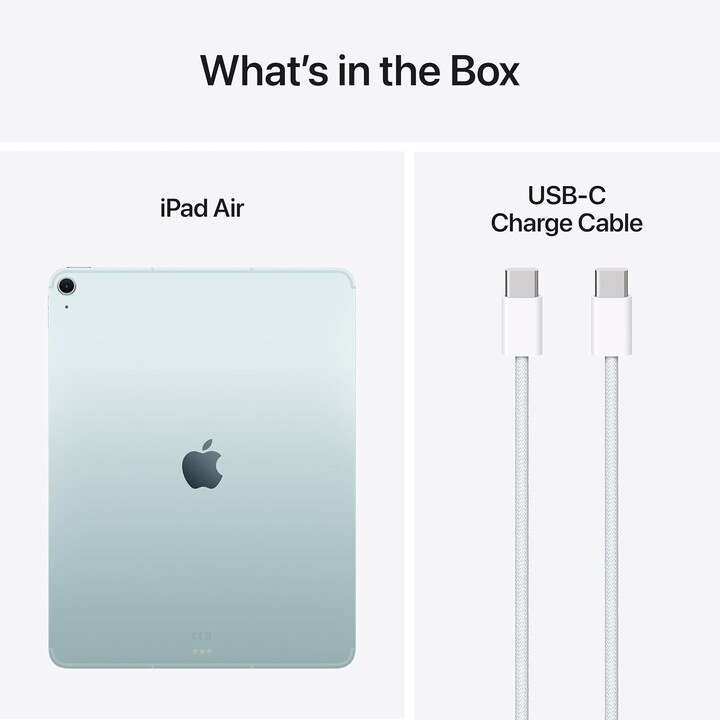 Apple iPad Air 13 2025 WiFi Cellular, 128GB, 7. Gen, M3 -Chip, 12MP Kamera, blau