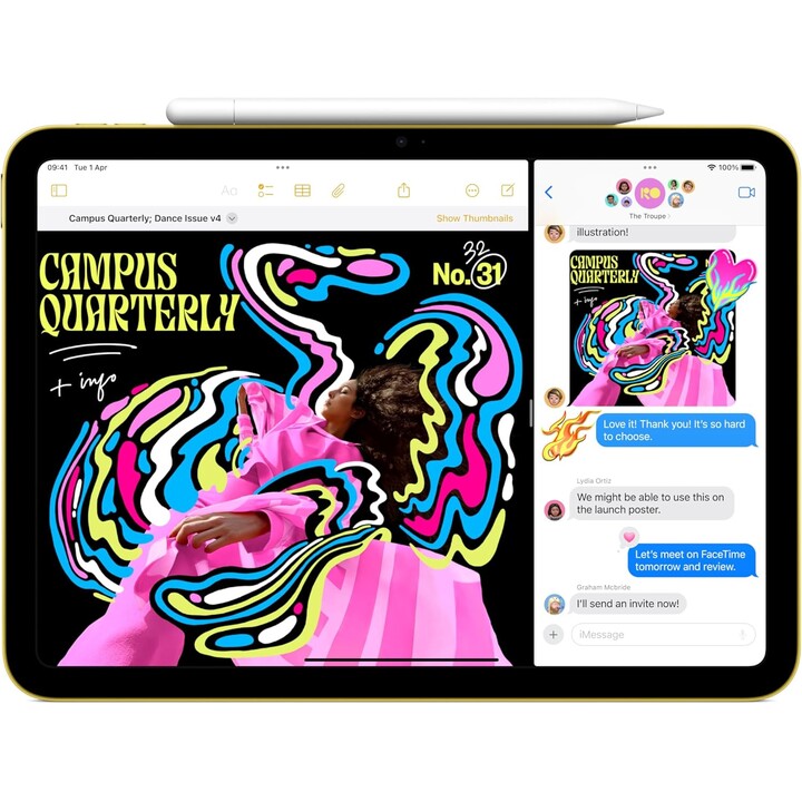Apple iPad 11 2025 WiFi, 128GB, 11 ° Gen, chip A16, cámara de 12MP, Rosa
