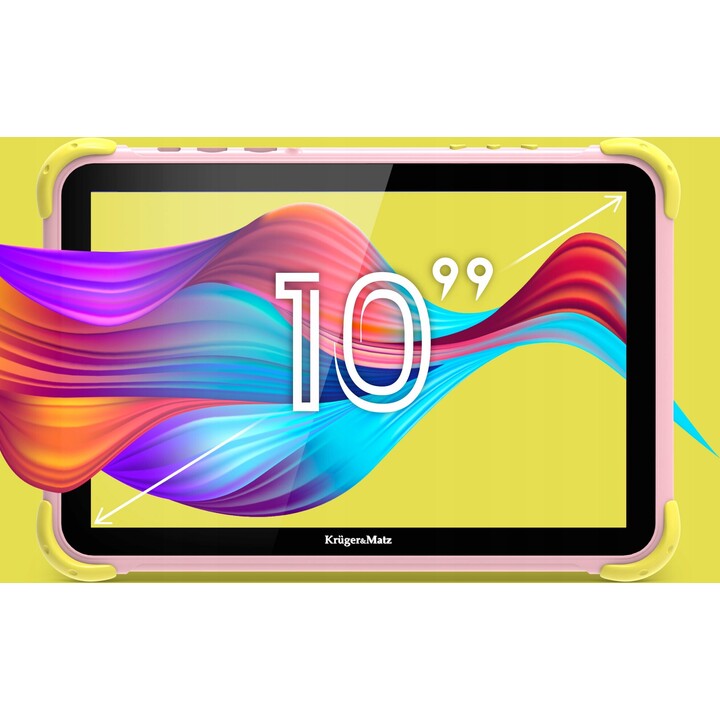 Kruger&Matz 10.1 FUN 1008, 4+64GB LTE, WiFi, GPS, Android 13, Pink, children's tablet