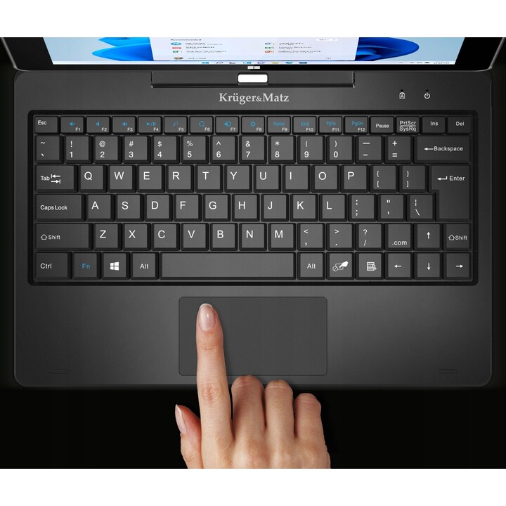 Tablet 2in1, Kruger&Matz EDGE 1089, 8+256GB, USB 3.0, HDMI, Windows 11 Pro, IPS, Black