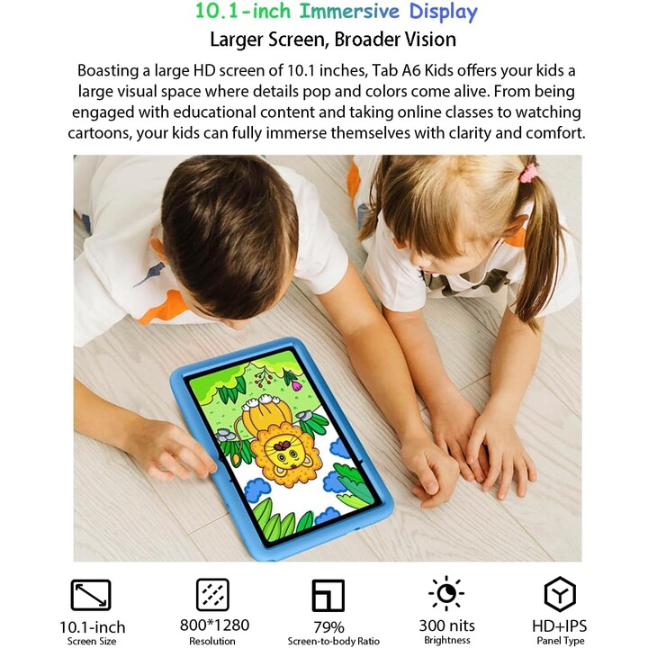 Blackview Tab A6 Kids 10.1´´ Wi-Fi 4GB/128GB Blau - Tablet für Kinder
