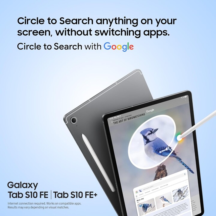 Samsung Galaxy Tab S10 FE+ Android Tablet, Wi -Fi, 8+128 GB, 13,1 Display, S Pen incluído, bateria duradoura, prata