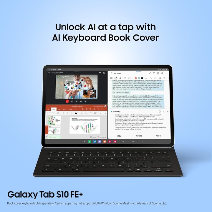 Samsung Galaxy Tab S10 FE+ Android Tablet, 5g, 8+128 GB, 13,1 Display, S Pen incluído, bateria duradoura, cinza