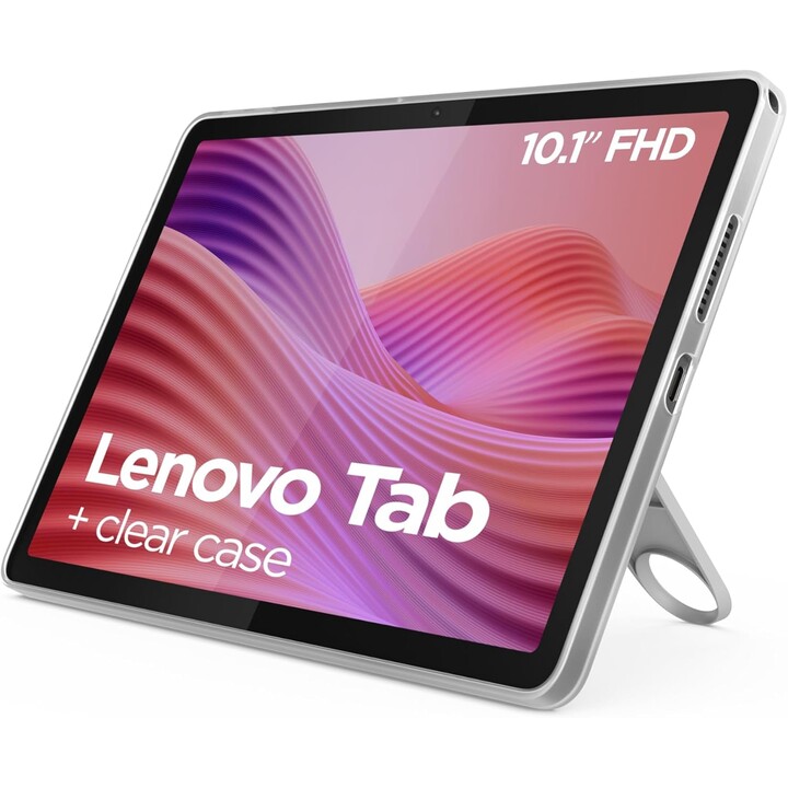 Lenovo Tab TB311XU, 4GB RAM, 128GB, Tablet 10.1 4G LTE WUXGA, MediaTek Helio G85, Wi-Fi 5, Gray, Includes Transparent Case