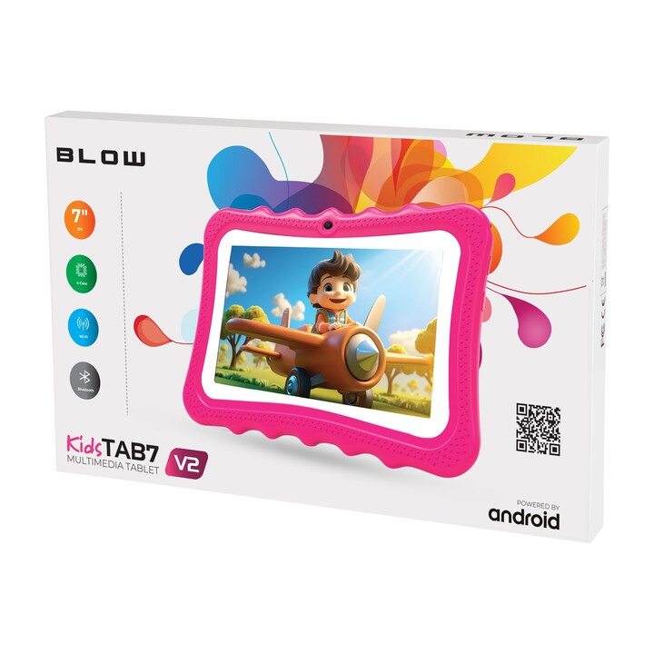 Tablet KidsTAB7 V2 BLOW 4/32GB pink case 2MP