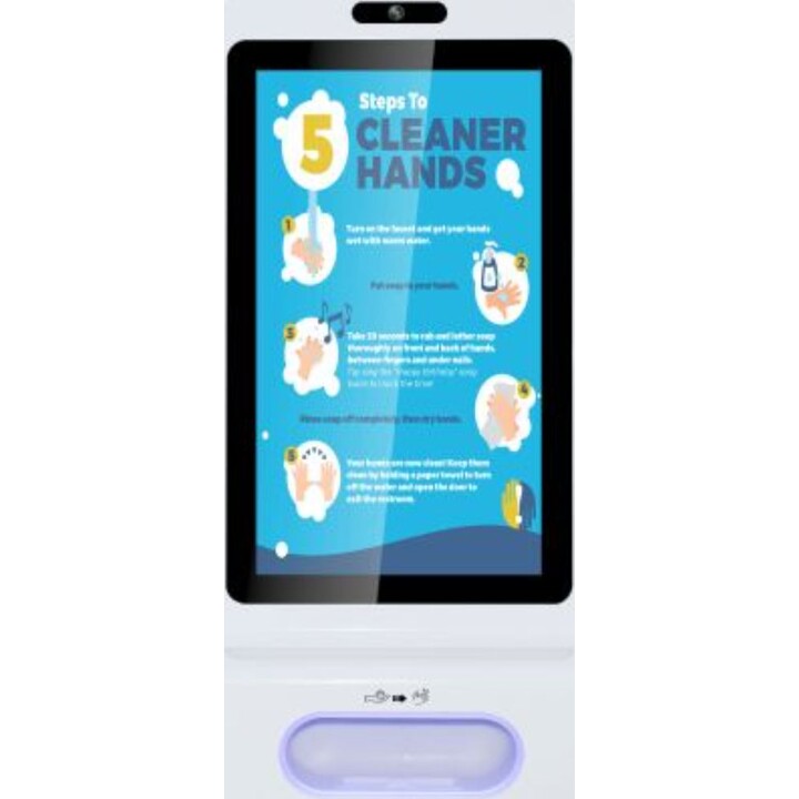 ALLNET Display 21 pouces Désinfection kiosque RK3288 Couleur blanc oh. Base
