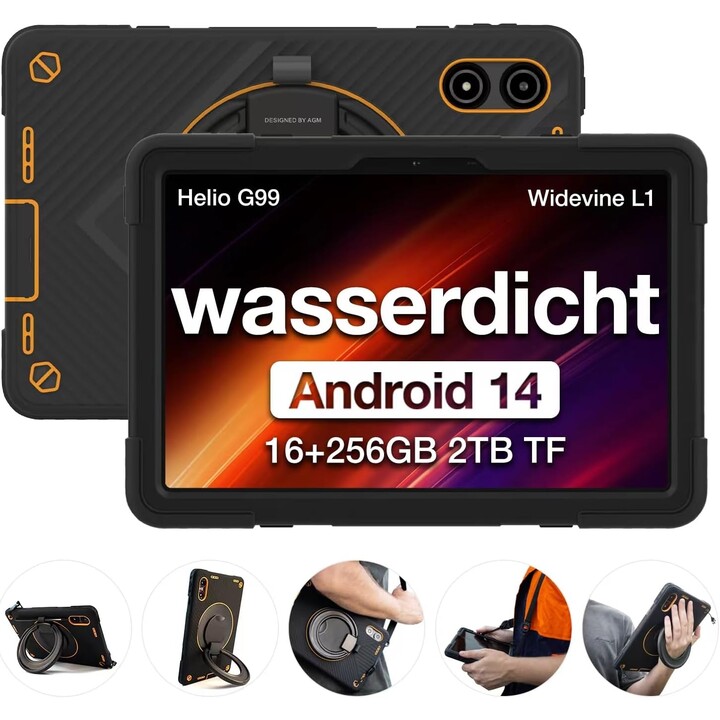 AGM Mobile P2 Tablet Active Rugged 256GB 8RAM black