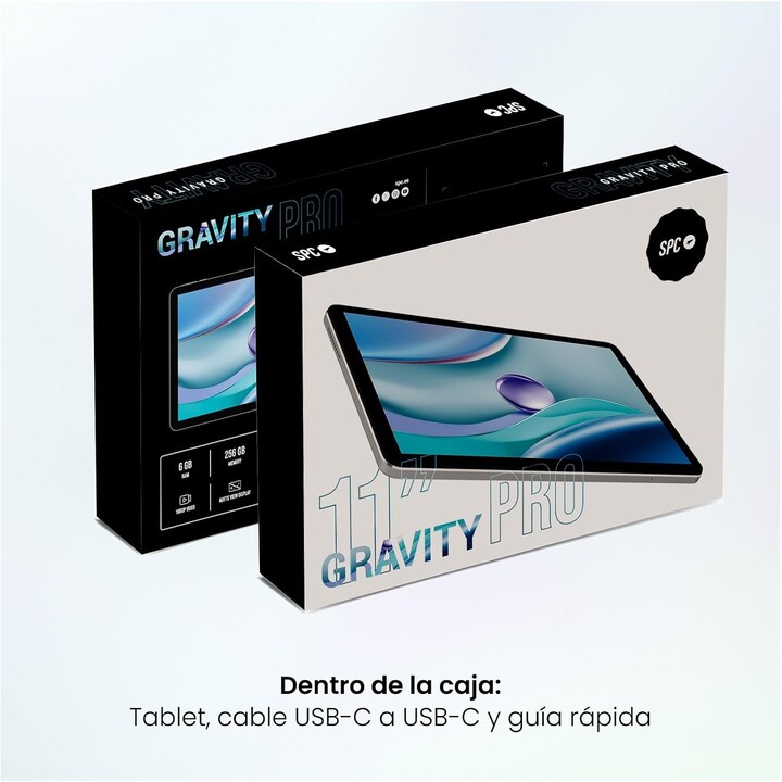 Tablet SPC Gravity 6 Pro 11 6TH/ 6GB/ 256GB/ Octacore/ Lunar Fog
