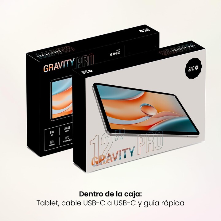 Tablet SPC Gravity 6 Pro 12 6TH/ 6GB/ 256GB/ Octacore/ Mondnebel