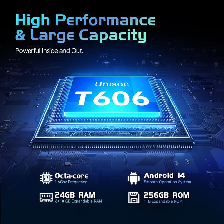 Oukitel RT9 10.1" 6/256GB Orange Robustes 11000 mAh Tablet