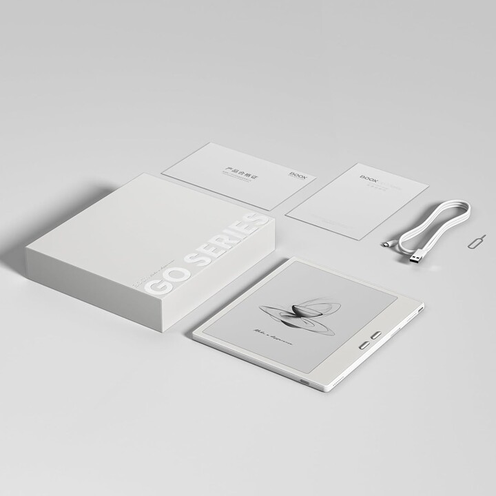 E-Book, BOOX Go 7, Play Store, Geeignet zum Schreiben, Buttons mit Seitenverdrehung, 300 dpi, weiß