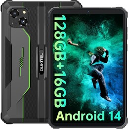 OUKITEL RT3 Pro, 16GB+128GB 1TB Expandable, Android 14, 8 Inch HD Display, 5150mAh, 16+8MP Camera, 4G Dual SIM, Green