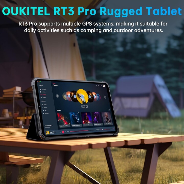 OUKITEL RT3 Pro, 16GB+128GB 1TB Expandable, Android 14, 8 Inch HD Display, 5150mAh, 16+8MP Camera, 4G Dual SIM, Green