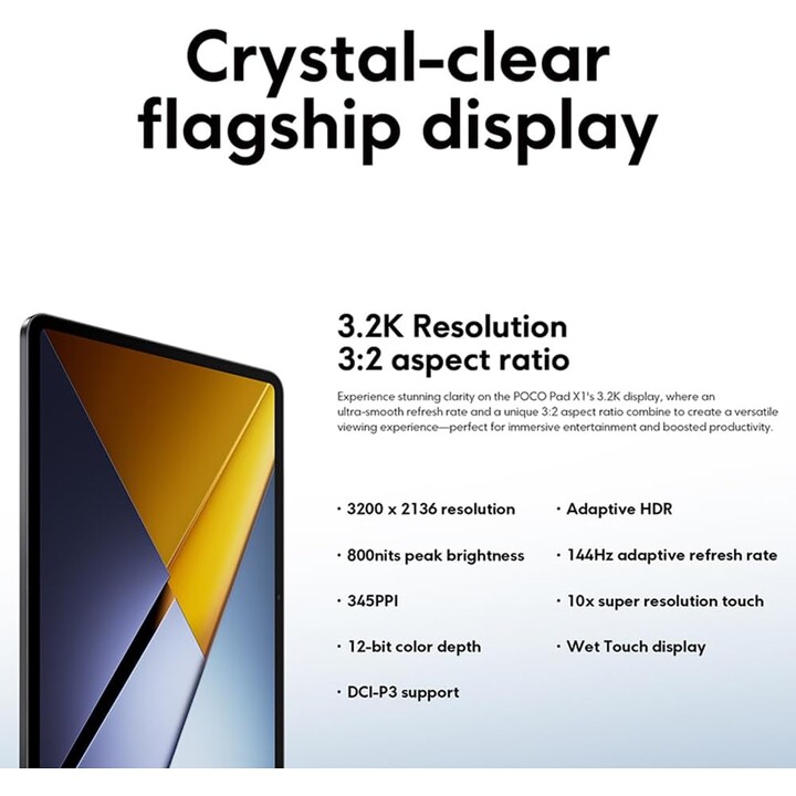 Xiaomi Poco Pad X1 12.1 8GB 512GB WiFi Grey