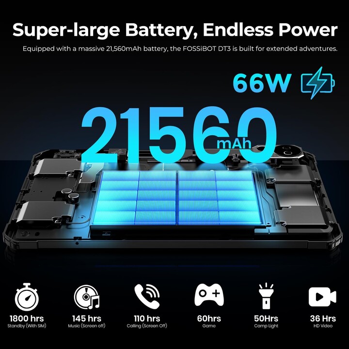 Fossibot DT3 10.4 12GB/256GB 5G Gris