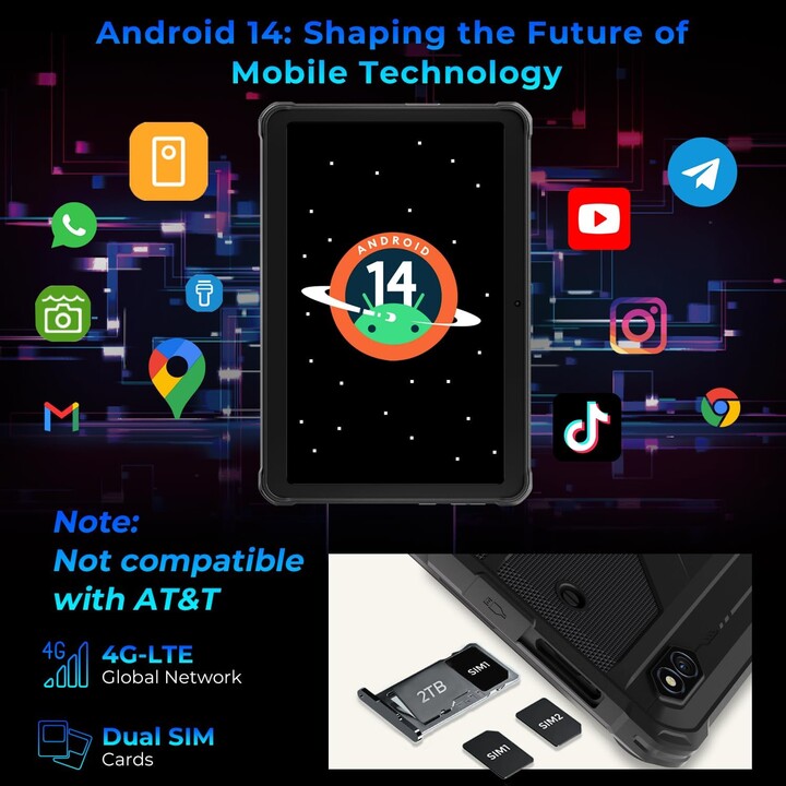Hotwav R8 10.1 4GB 128GB LTE Negro Resistente