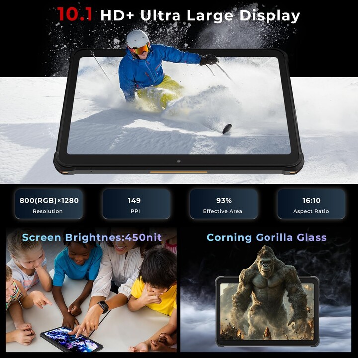 Hotwav R8 10.1 4GB 128GB LTE Negro Resistente