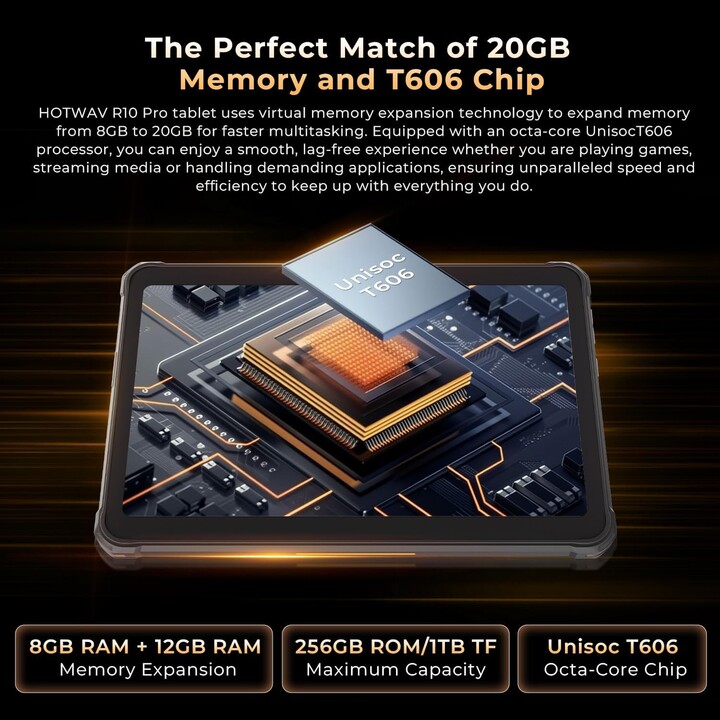 Hotwav R10 Pro 10.1 8GB 256GB 4G Negro