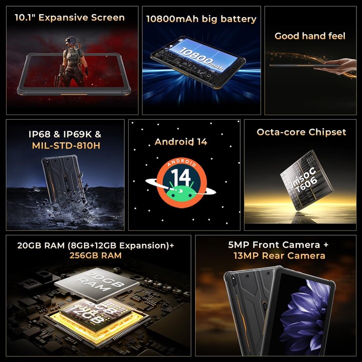 Hotwav R10 Pro 10.1 8GB 256GB 4G Negro
