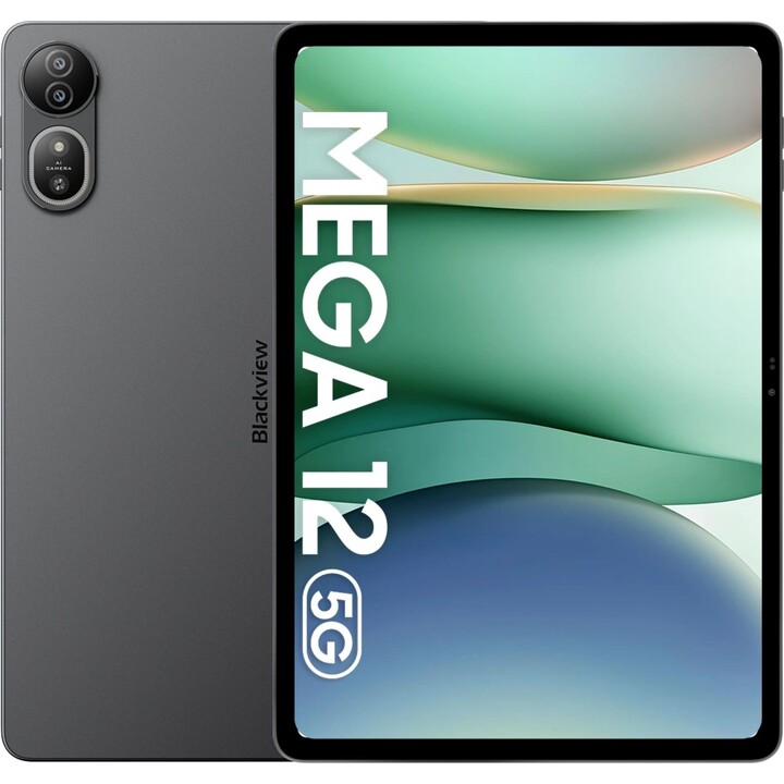 Smartphone Blackview Mega 12 5G, 12 GB 256 GB, 12,2 Bildschirm, 10000 mAh, Grau