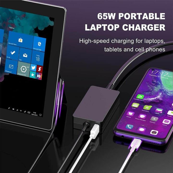 Alimentador tablet microsoft 65w surface pro 4