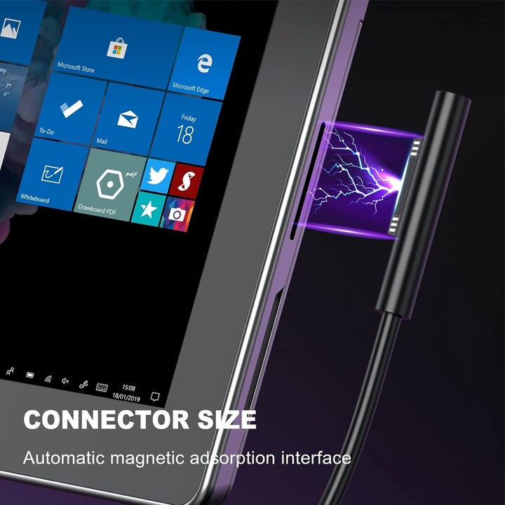 Alimentador tablet microsoft 65w surface pro 4