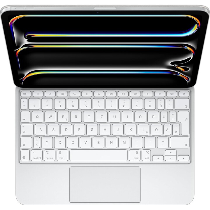 Apple iPad Magic Keyboard Case for the 11 iPad Pro (M4), integrated trackpad, German - White