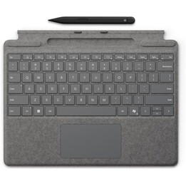 Teclado para Microsoft Surface Pro 10/11 con Pen2 + Copilot Taste - Platino