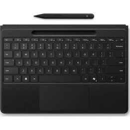 Funda con teclado Microsoft Surface Pro Flex Type Cover, incluye Surface Slim Pen 2, color negro.