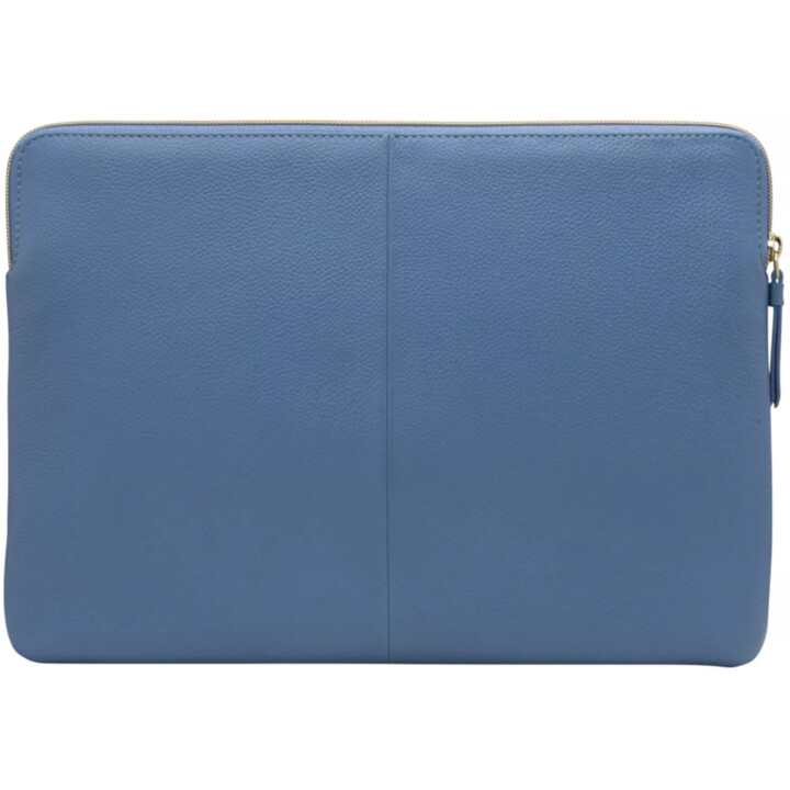 Paris - 15" Laptop/MacBook Pro 16" - Ultra-marine Blue - full grain pebbled leather sleeve