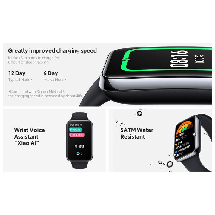 Xiaomi Mi Smart Band 7 Pro Black - Activity Bracelet