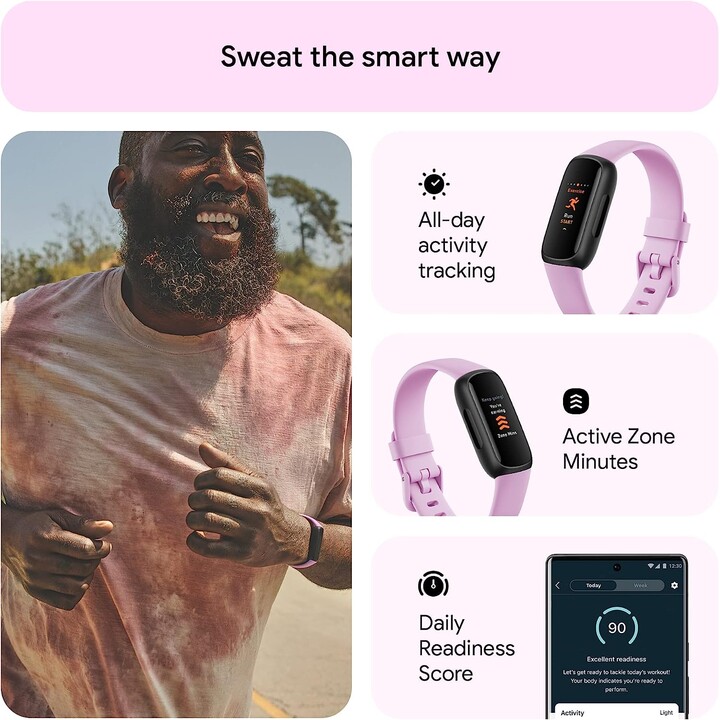 Fitbit Inspire 3 - Negro/Lila Bliss