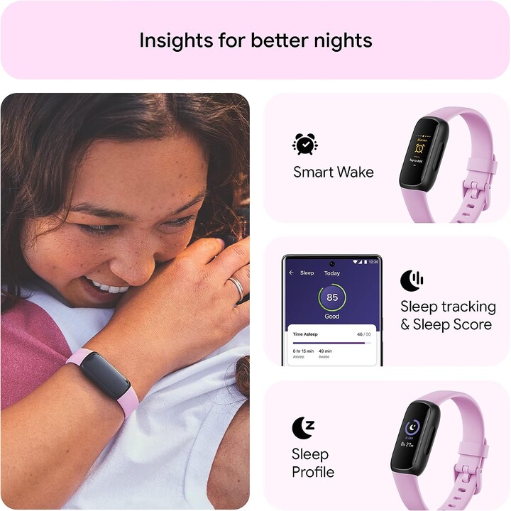 Fitbit Inspire 3 - Negro/Lila Bliss