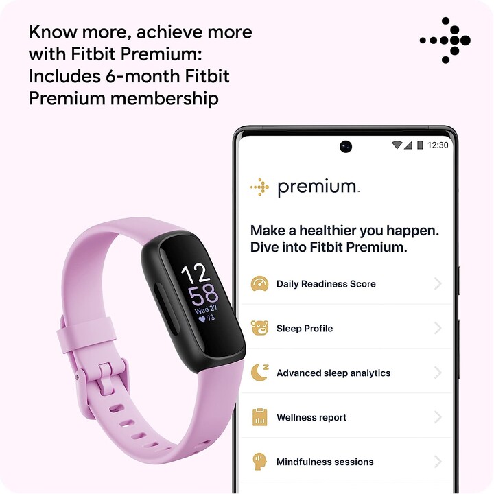 Fitbit Inspire 3 - Negro/Lila Bliss